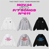 BM TFT LOGO Printed Pullover Hoodie