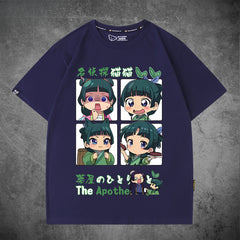 Girl's Anime Cotton Short-sleeved T-shirt