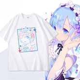 Rem Anime Cotton Short Sleeve Summer T-Shirt