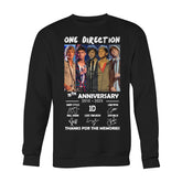 Unisex 1D 15th Anniversary Thanks for The Memories Sweatshirt