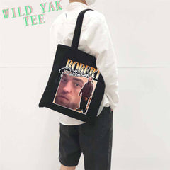 Robert Pattinson Printed Canvas Tote Bag