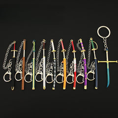 Cool Samurai Sword Cosplay Keychain Pendant