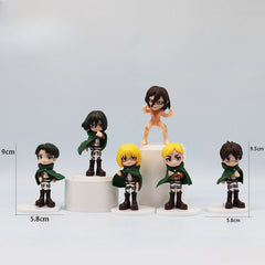 Levi Anime Figure Ornament Set