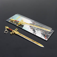 Game Sword of Night and Flame Ornament Keychain
