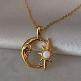 Star and Moon Necklace