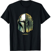 The Mandalorian This Is The Way Helmet Logo Stack T-Shirt