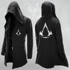 Men's Assassin Game Medium Long Hoodie Cloak