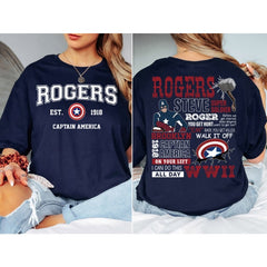 Rogers Captain America Short Sleeve T-Shirt