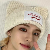 Cute Cat Ears Knitted Hat Beanie