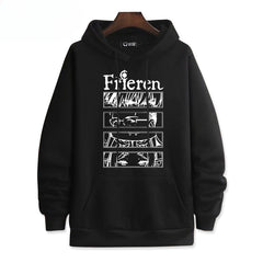 Casual Anime Graphic Printed Hoodie