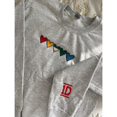 1D Heart Embroidery Sweatshirt