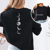 Nevermind and Moon Phase Tattoo Crewneck Sweatshirt