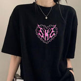 SKZ Metallic Neo Style Heart T-Shirt
