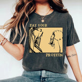 Eat Your Protein Anime Graphic Tee