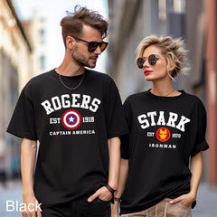 Barnes Rogers Thor Loki Logo Couple Tee