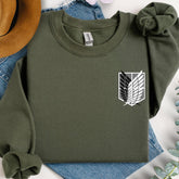 Unisex Wings of Freedom Print Crewneck Sweatshirt