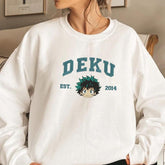 Deku Bakugo All Might Embroidered Sweatshirt
