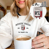 Mystic Falls Inspired Embroidered Sweatshirt