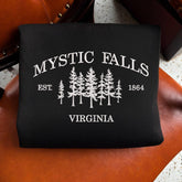 Mystic Falls Virginia Embroidered Sweatshirt Top