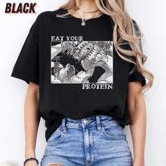 Eat Your Protein Anime Crewneck T-shirt