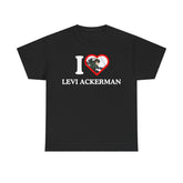 I Love Levi Ackerman Unisex Anime Tee