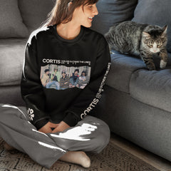 Color Outside The Lines Printed Sweatshirt Top