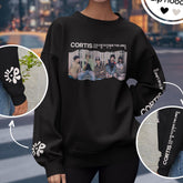 Color Outside The Lines Printed Sweatshirt Top