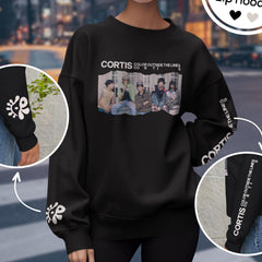 Color Outside The Lines Printed Sweatshirt Top