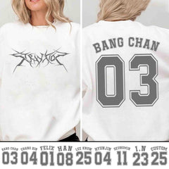 SKZ Member Logo Crewneck Pullover Sweatshirt