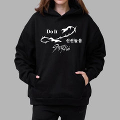 SKZ Do It Divine Graphic Printed Hoodie Top