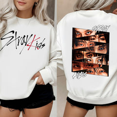 SKZ Logo Eyes Printed T-Shirt Top