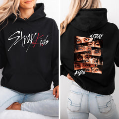 SKZ Logo Eyes Printed T-Shirt Top