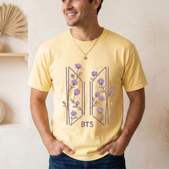 BANGTAN Floral Graphic T-shirt Gift