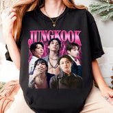 Vintage Jungkook Graphic Crewneck T-Shirt
