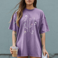 BANGTAN Floral Monogram T-Shirt