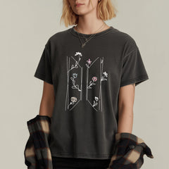 BANGTAN Floral Monogram T-Shirt
