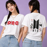 BANGTAN Arirang Monogram Print Cotton Tee