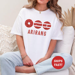 BANGTAN Arirang LOGO Printed Crewneck T-shirt