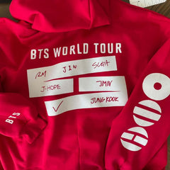 BANGTAN Arirang World Tour Zip Up Hoodie