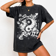 Vintage SKZ Run It World Tour Washed Tee