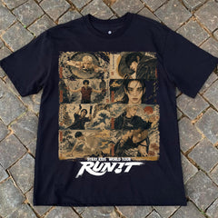 SKZ World Tour Run It Graphic Crewneck T-Shirt