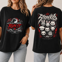 SKZ Run It World Tour Graphic Print Tee