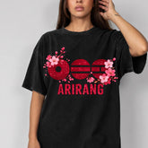 Arirang World Tour Floral Printed Aesthetic Tee