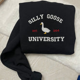 Silly Goose University Embroidered Sweatshirt