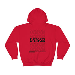 Damon Salvatore Letter Print Hoodie