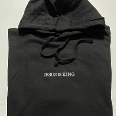 Jesus is King Embroidered Hoodie