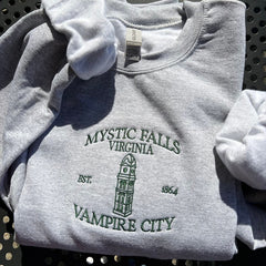 Mystic Falls Embroidered Sweatshirt