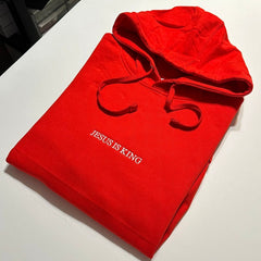 Jesus is King Embroidered Hoodie