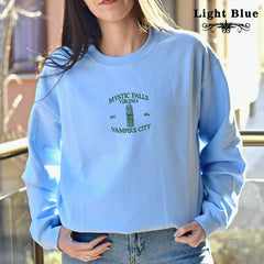 Mystic Falls Virginia Embroidered Sweatshirt