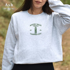 Mystic Falls Virginia Embroidered Sweatshirt